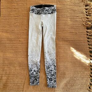Koral Pixelate Leggings White Black Ombre Size S #117
